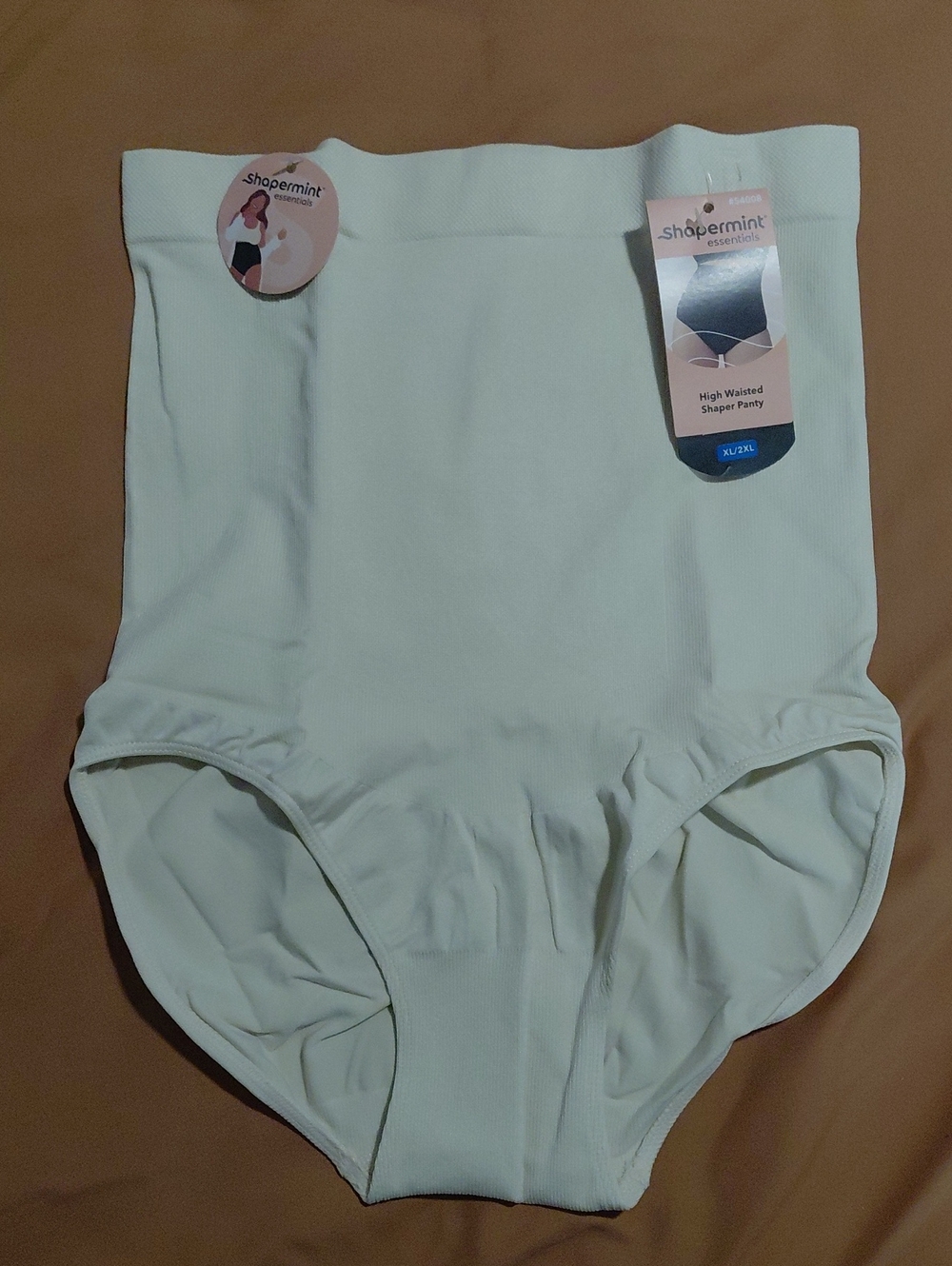 Shapermint High-Waist Briefs in Beige